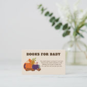 Baby wird Babyduschenbücher für Baby zubereiten Begleitkarte (Stehend Vorderseite)