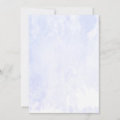 Baby wird Blue Bottle Watercolor Baby Shower Einladung (Rückseite)