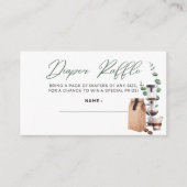 Baby wird brauen - Windeln - Grün Begleitkarte (Vorderseite)