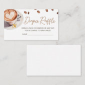 Baby wird Coffee Baby Dusche Windelwanne gebrauche Begleitkarte (Vorne/Hinten)