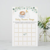 Baby wird Coffee Baby Shower Bingo Game (Stehend Vorderseite)