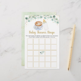 Baby wird Coffee Baby Shower Bingo Game