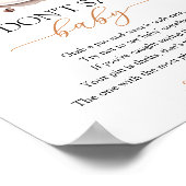 Baby wird Coffee Baby Shower Game Poster (Ecke)