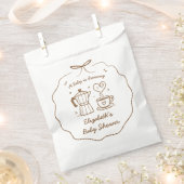 Baby wird Coffee Baby Shower Gevor Bag, Geschenktütchen (Ausgeschnitten)