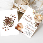 Baby wird Coffee Bean Baby Dusche brauen Einladung
