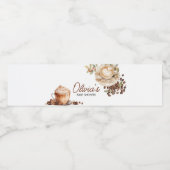 Baby wird Coffee Bean Baby Dusche brauen Wasserflaschenetikett (Einzelnes Label)