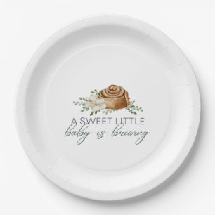 Baby wird gebäht pappteller