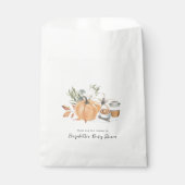 Baby wird gebraut | Herbstkaffee Babydusche Geschenktütchen (Vorderseite)