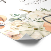 Baby wird gebraut | Herbstkaffee Babydusche Poster (Ecke)