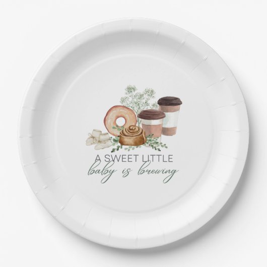 Baby wird gebraut pappteller (Vorderseite)