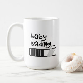 Baby wird geladen kaffeetasse