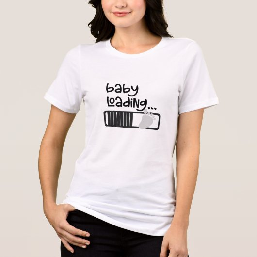 Baby wird geladen Tri-Blend shirt (Vorderseite)