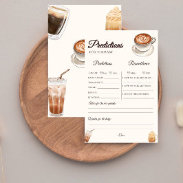 Baby wird Kaffee-Baby Dusche Vorhersage