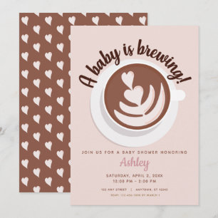 Baby wird Kaffee Brunch Baby Dusche Sprinkle Einladung
