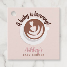 Baby wird Kaffee Brunch Baby Dusche Sprinkle Geschenkanhänger