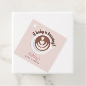 Baby wird Kaffee Brunch Baby Dusche Sprinkle Geschenkanhänger (Beispiel)