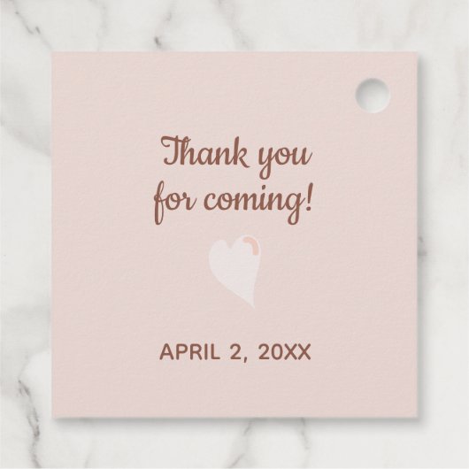 Baby wird Kaffee Brunch Baby Dusche Sprinkle Geschenkanhänger (Rückseite)