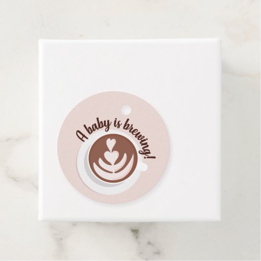 Baby wird Kaffee Brunch Baby Dusche Sprinkle Geschenkanhänger (Beispiel)
