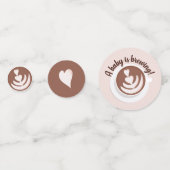 Baby wird Kaffee Brunch Baby Dusche Sprinkle Konfetti (Vorderseiten)