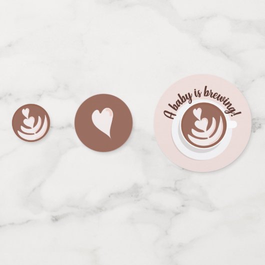 Baby wird Kaffee Brunch Baby Dusche Sprinkle Konfetti (Vorderseiten)
