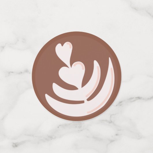 Baby wird Kaffee Brunch Baby Dusche Sprinkle Konfetti (Klein Vorderseite)