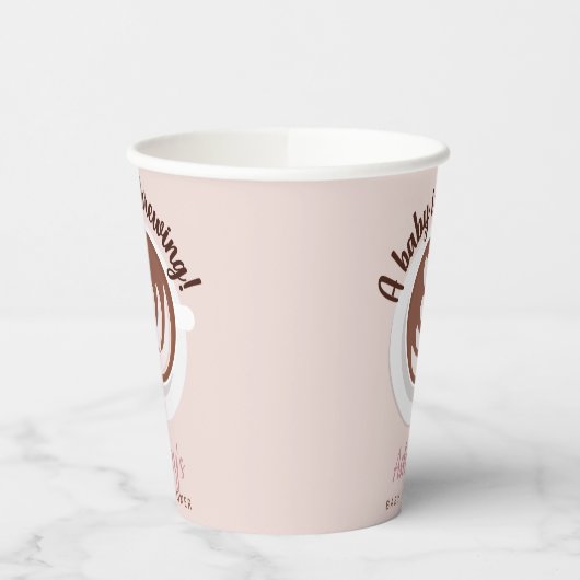 Baby wird Kaffee Brunch Baby Dusche Sprinkle Pappbecher (Links)