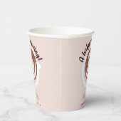 Baby wird Kaffee Brunch Baby Dusche Sprinkle Pappbecher (Rechts)