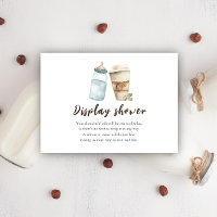 Baby wird Kaffee-Display-Dusche aufreißen