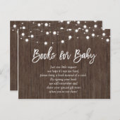 Baby wird rustikale Babyduschbücher für Baby zuber Einladungspostkarte (Vorne/Hinten)