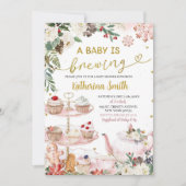 Baby wird Winterweihnachtsdusche brauen I Einladung (Vorderseite)