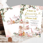 Baby wird Winterweihnachtsdusche brauen I Einladung
