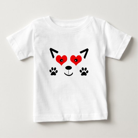 Baby-Wolf Baby T-shirt (Vorderseite)