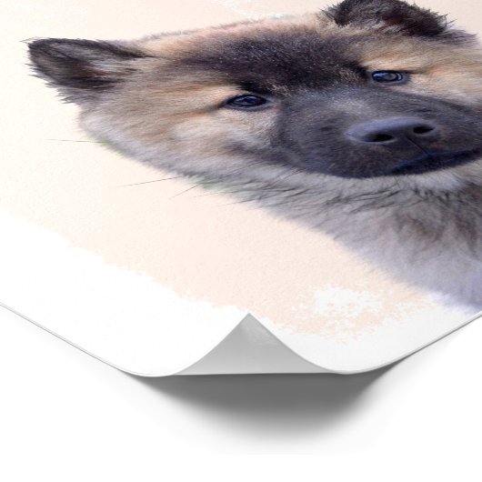 Baby Wolf Kinderzimmer Poster (Ecke)