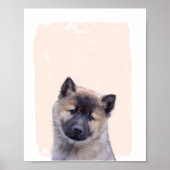 Baby Wolf Kinderzimmer Poster (Vorne)