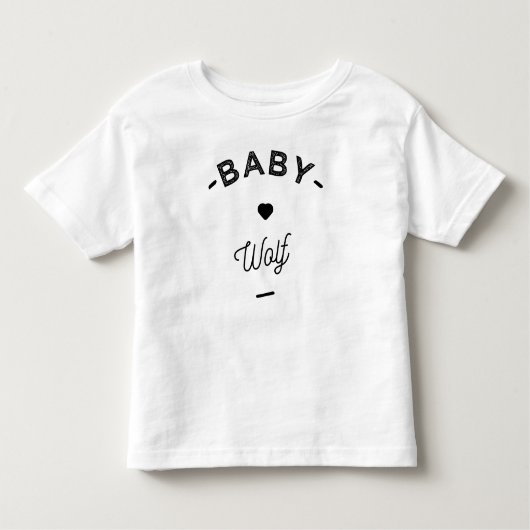 Baby Wolf Kleinkind T-shirt (Vorderseite)