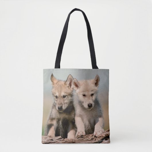 Baby-Wölfe Tasche (Vorderseite)