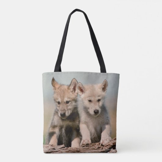 Baby-Wölfe Tasche (Rückseite)