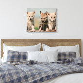 Baby Wolves Leinwanddruck (Insitu (Schlafzimmer))