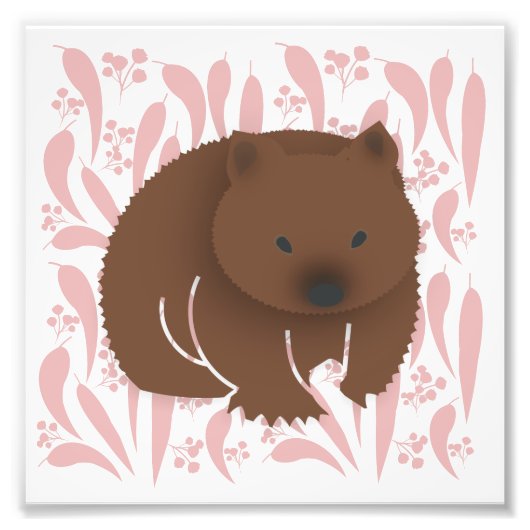 Baby Wombat Fotodruck (Vorne)