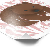 Baby Wombat Fotodruck (Ecke)