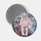 Baby Wombat Magnet (Vorderseite/Rückseite)