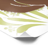 Baby Wombat on Olive Fotodruck (Ecke)