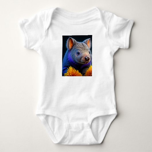 Baby Wombat Strampler (Vorderseite)