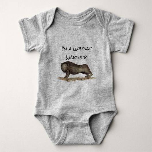 Baby Wombat Warrior T - Shirt (Vorderseite)