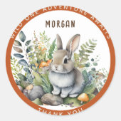 Baby Woodland Animals Favoriten Vielen Dank Gesche Runder Aufkleber (Vorderseite)