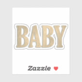 Baby Word Aufkleber (Blatt)