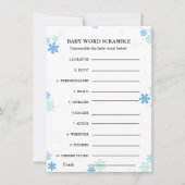 Baby word Rammball Baby Dusche Karte (Vorderseite)