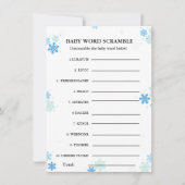 Baby word Rammball Baby Dusche Spiel Einladung (Vorderseite)