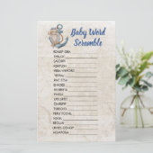 Baby Word Scramble Ahoy Es ist ein kindisches Them (Stehend Vorderseite)