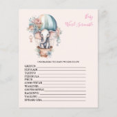 Baby Word Scramble Baby Showspiel (Vorderseite)